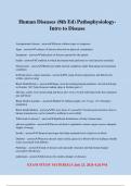 Human Diseases &lpar;8th Ed&rpar; Pathophysiology- Intro to Disease