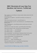 IBEC Electrolysis & Laser State Test Questions And Answers&period; Verified and Updated&period;