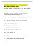 Straighterline CHEM101 Final