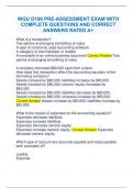 WGU D196 PRE-ASSESSMENT EXAM WITH COMPLETE QUESTIONS AND CORRECT ANSWERS RATED A&plus;