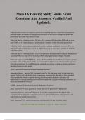 Mass 1A Hoisting Study Guide Exam Questions And Answers&period; Verified And Updated&period;
