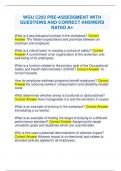 WGU C202 PRE-ASSESSMENT WITH QUESTIONS AND CORRECT ANSWERS RATED A&plus;