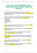 WGU C107 PRE-ASSESSMENT WITH QUESTIONS AND CORRECT ANSWERS RATED A&plus;