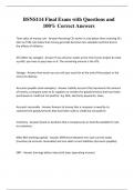 BSNS114 Final Exam with Questions and 100&percnt; Correct Answers