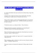 SOS MECHANIC ALL COMBINED EXAMS WITH QUESTIONS AND VERIFIED ANSWERS