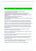 BIO 104 Exam 1 Questions and Answers