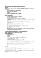 Samenvatting hoofdstuk cultuur van de kerk