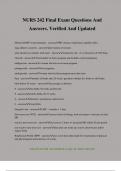 NURS 242 Final Exam Questions And Answers&period; Verified And Updated