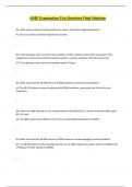 QME Examination Test Questions Final Solutions