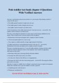 Peds toddler test bank chapter 4 Questions With Verified Answer