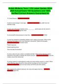 Unitek Midterm Term 1 VN Latest Update 2024-2025 Actual Exam 150 Questions and 100&percnt; Verified Correct Answers Guaranteed A&plus;