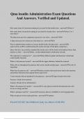 Qma insulin Administration Exam Questions And Answers&period; Verified and Updated&period;