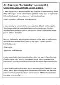 ATI Capstone Pharmacology Assessment 2 Questions And Answers Latest Update