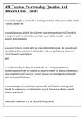 ATI Capstone Pharmacology Questions And Answers Latest Update