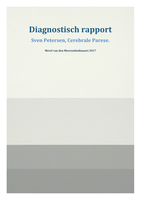 Diagnostisch rapport&period; Cerebrale Parese&period; Ergotherapie jaar 1&period; cijfer 7&comma;5&period;