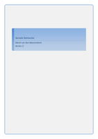 Behandelplan Dementie&comma; Ergotherapie jaar 1 2016&sol;2017&comma; cijfer 7&period;