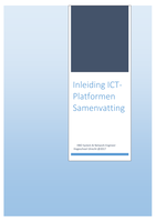 Inleiding ICT-Platformen Samenvatting (Hogeschool Utrecht, HBO ICT System & Network Engineering Leerjaar 1)