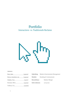 Onderzoek 3 - Volledig portfolio - Jaar 2, Moduul 2 : Branding & Communicatie