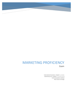 Summary marketing proficiency block 4