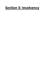 CML2010S Exam Notes: Insolvency section