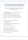 BIO 152 Module 2 Exam&sol;Updated Questions with Correct Verified Answers&sol; Latest 2024&sol;2025&period; Portage Learning For Advanced Health Assessment &  Diagnostic Reasoning 