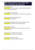 IBEC Electrolysis & Laser State Test Exam Questions And Answers 