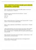EKG CERTIFICATION EXAM &vert;ACCURATE ANSWERS &vert;VERIFIED
