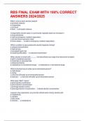 RBS FINAL EXAM WITH 100&percnt; CORRECT ANSWERS 2024&sol;2025