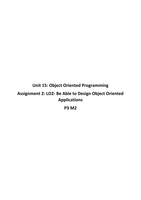 Unit 15: Object Oriented Programming P3 M2