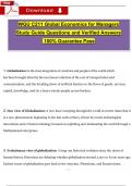 WGU C211 Global Economics for Managers Exam Study Guide &lpar;2026 &sol; 2027&rpar; 200&plus; Questions and Verified Answers&comma; 100&percnt; Guarantee Pass