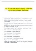  EGOM New Hire Ramp Training Questions And Answers Latest Top Score&period;
