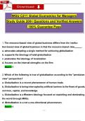 STUDY BUNDLE for WGU C211 Global Economics for Managers Midterm Exam&comma; Final Exam & Study Guide Ques & Ans &lpar;2024 &sol; 2025&rpar; 100&percnt; Guarantee Pass
