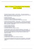   MDC IV Exam 2 Questions And Answers 100&percnt; Verified&period;