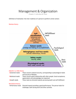 Management & Organization Chapter 5-6 Summary