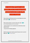Air Canada SEP Exam Latest Update 2024-2025 Actual Exam Questions and 100&percnt; Verified Correct Answers