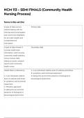 NCM 113 &sol; A COMMUNITY HEALTH NURSING MIDTERM AND FINAL EXAM LATEST 2024 ACTUAL EXAM 300 QUESTIONS AND CORRECT DETAILED ANSWERS 