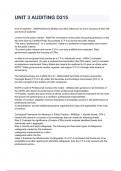 UNIT 3 AUDITING D215 NEWEST 2026&sol;2027 ACTUAL EXAM COMPLETE QUESTIONS AND CORRECT DETAILED ANSWERS &lpar;VERIFIED ANSWERS&rpar; &vert;ALREADY GRADED A&plus;&vert;&vert;BRAND NEW&excl;&excl;