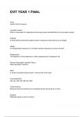EVIT YEAR 1 FINAL questions and answers graded A&plus; 2024&sol;2025