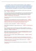 CLUB PILATES CP EXAM QUESTIONS AND CORRECT  ANSWERS&vert;ACCURATE ACTUAL EXAM WITH FREQUENTLY  TESTED QUESTIONS AND STUDY GUIDE&vert; GUARANTEED  PASS&vert;ALREADY GRADED A&plus;&vert;LATEST UPDATE 2024&sol;2025&period;