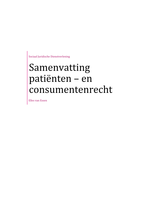 Samenvatting patiënten- en consumentenrecht