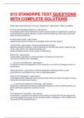 S13 STANDPIPE TEST QUESTIONS WITH COMPLETE SOLUTIONS