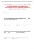 WGU D307 Objective Assessment Prep Version 2 &lpar;Latest 2023&sol; 2024 Update&rpar; Educational Psychology and Human Development of Children and Adolescents &vert; Questions and Verified Answers&vert; 100&percnt; Correct&vert; Grade A