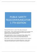 PUBLIC SAFETY TELECOMMUNICATOR 1 7TH EDITION