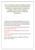  NGN ATI MENTAL HEALTH PROCTORED EXAM 2023 NEWEST EXAM TESTBANK COMPLETE 140 QUESTIONS WITH 100&percnt; CORRECT DETAILED VERIFIED ANSWERS BRAND NEW ALREADY GRADED A&plus;