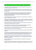 NY Personal Lines Final Exam Graded A&plus; 2024