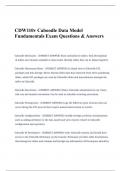 CDW110v Caboodle Data Model Fundamentals Exam Questions & Answers&period;