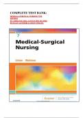 COMPLETE TEST BANK&colon; MEDICAL-SURGICAL NURSING 7TH EDITION BY ADRIANNE DILL LINTON BSN MN PHD RN FAAN &lpar;AUTHOR&rpar; LATEST UPDATE&period;