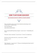 SSM TCAR EXAM 20242025 &vert;VERIFIED&vert; ACCURATE ANSWERS