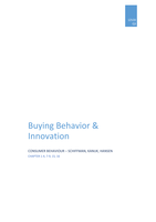 Summary Buying Behavior and innovation (1ZV20)