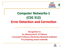 Error Detection and Correction